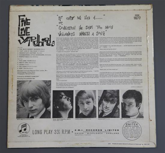 Yard Birds: Five Live Yardbirds, 335X 1677, EX - EX